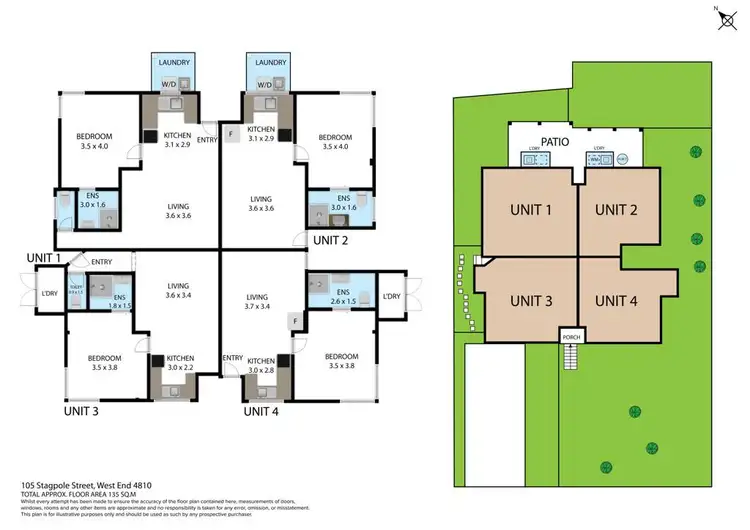 Floorplan of Homely block of units listing, 105 Stagpole Street, West End QLD 4810