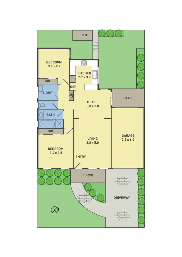 Floorplan of Homely unit listing, 1/141 Raglan Street, Wallan VIC 3756