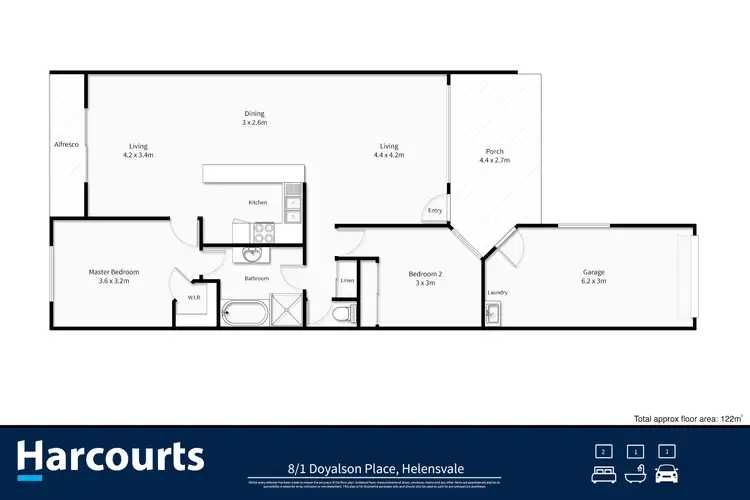 Floorplan of Homely semi-detached listing, 8/1 Doyalson Place, Helensvale QLD 4212