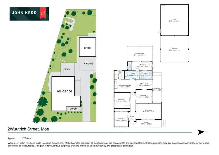 Floorplan of Homely house listing, 2 Wuttrich Street, Moe VIC 3825