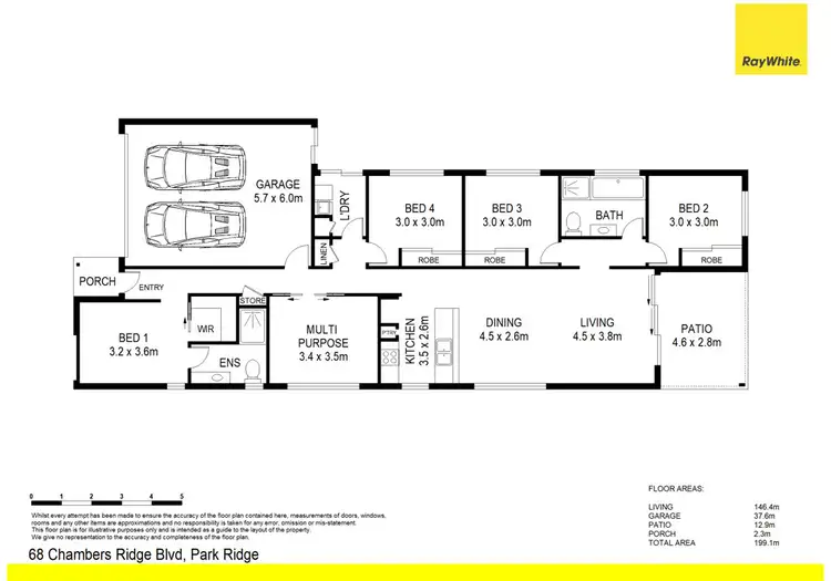 Floorplan of Homely house listing, 68 Chambers Ridge Boulevard, Park Ridge QLD 4125