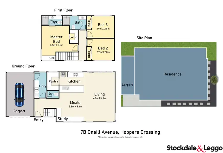 Floorplan of Homely house listing, 7B Oneill Avenue, Hoppers Crossing VIC 3029
