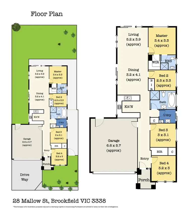 Floorplan of Homely house listing, 28 Mallow Street, Brookfield VIC 3338
