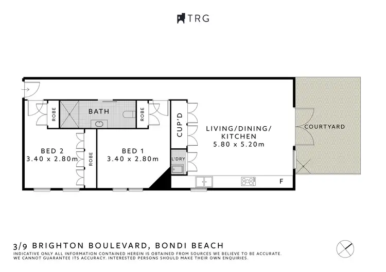 Floorplan of Homely apartment listing, 3/9 Brighton Boulevard, Bondi Beach NSW 2026