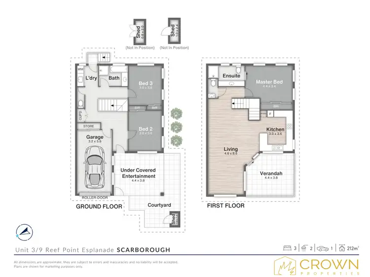 Floorplan of Homely unit listing, 3/9 Reef Point Esplanade, Scarborough QLD 4020