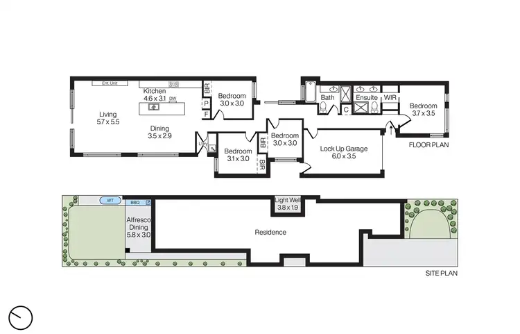 Floorplan of Homely house listing, 32B Corrigan Avenue, Brooklyn VIC 3012