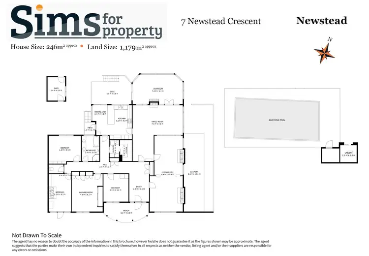 Floorplan of Homely house listing, 7 Newstead Crescent, Newstead TAS 7250