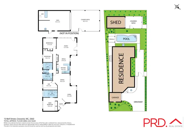 Floorplan of Homely house listing, 13 Bell Street, Creswick VIC 3363