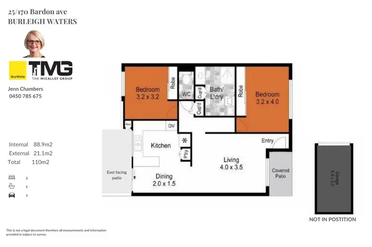 Floorplan of Homely villa listing, 25/170 Bardon Avenue, Burleigh Waters QLD 4220