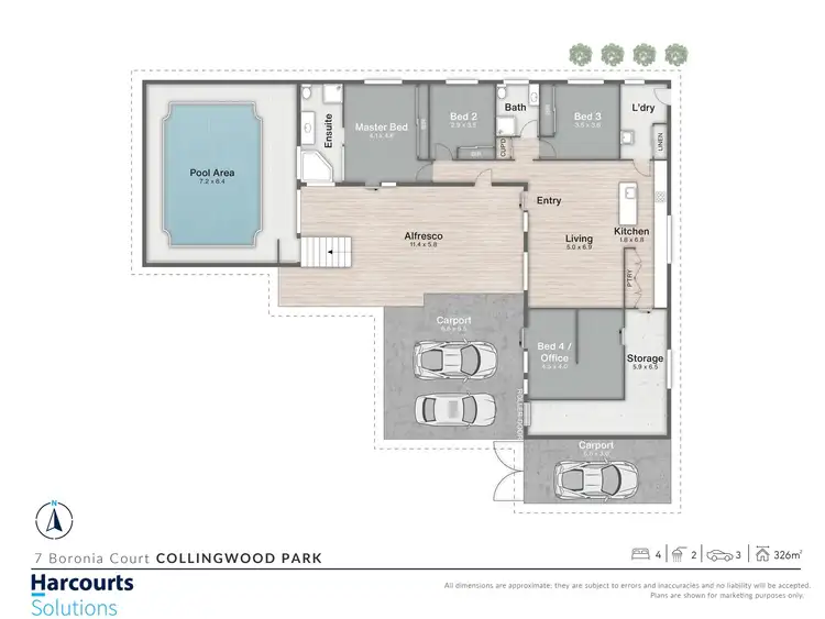 Floorplan of Homely house listing, 7 Boronia Court, Collingwood Park QLD 4301
