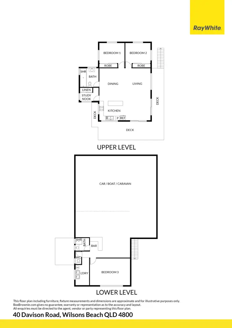 Floorplan of Homely house listing, 40 Davison Road, Wilson Beach QLD 4800