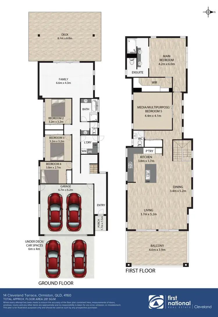 Floorplan of Homely house listing, 14 Cleveland Terrace, Ormiston QLD 4160