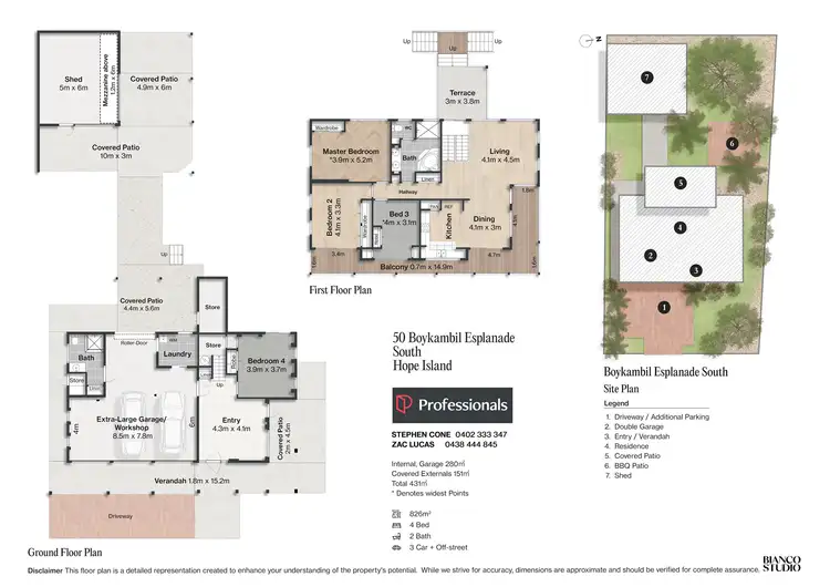 Floorplan of Homely house listing, 50 Boykambil Esplanade South, Hope Island QLD 4212