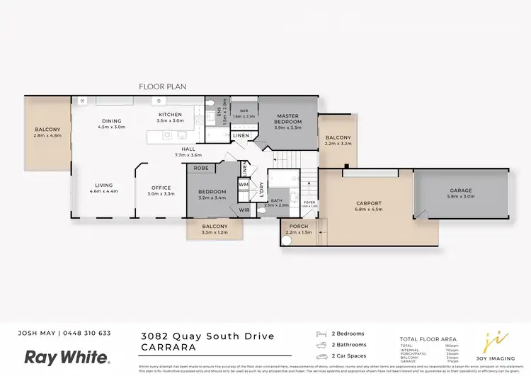 Floorplan of Homely villa listing, 3082 Quay South Drive, Carrara QLD 4211