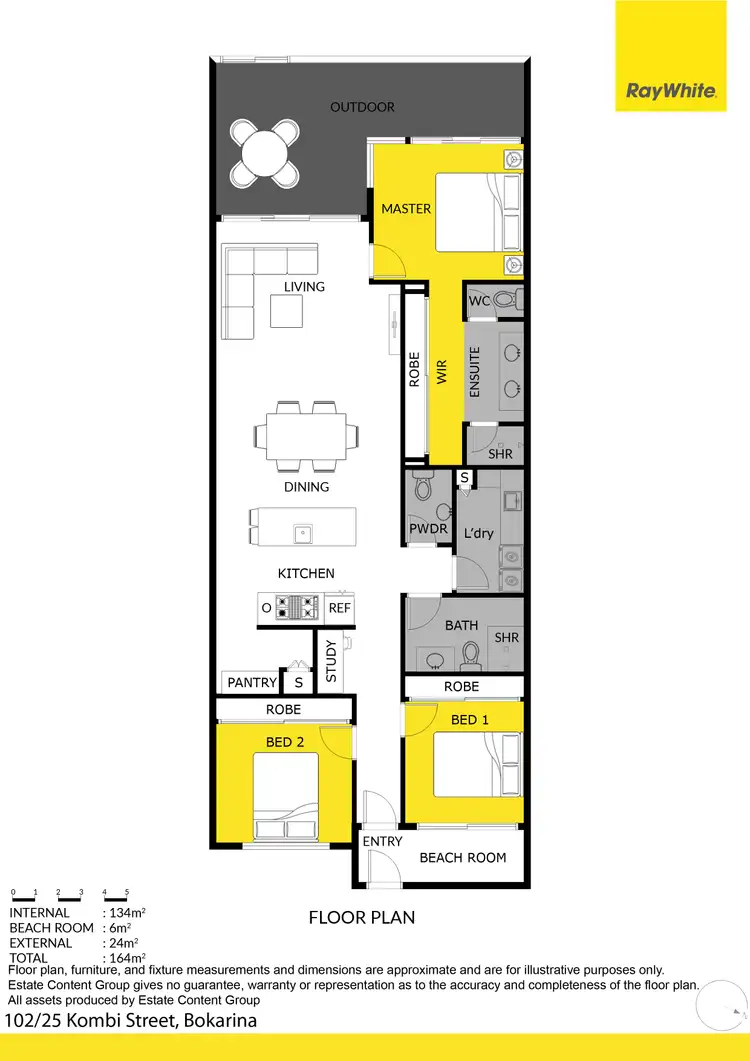 Floorplan of Homely unit listing, 102/25 Kombi Street, Bokarina QLD 4575