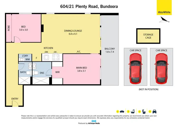 Floorplan of Homely apartment listing, 604/21 Plenty Road, Bundoora VIC 3083
