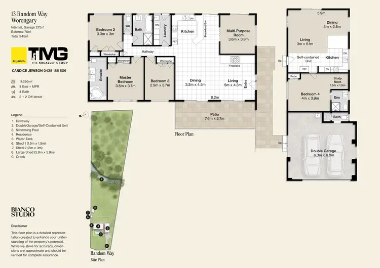 Floorplan of Homely rural property listing, 13 Random Way, Worongary QLD 4213