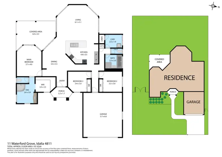 Floorplan of Homely house listing, 11 Waterford Grove, Idalia QLD 4811