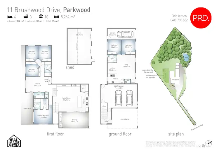 Floorplan of Homely house listing, 11 Brushwood Drive, Parkwood QLD 4214