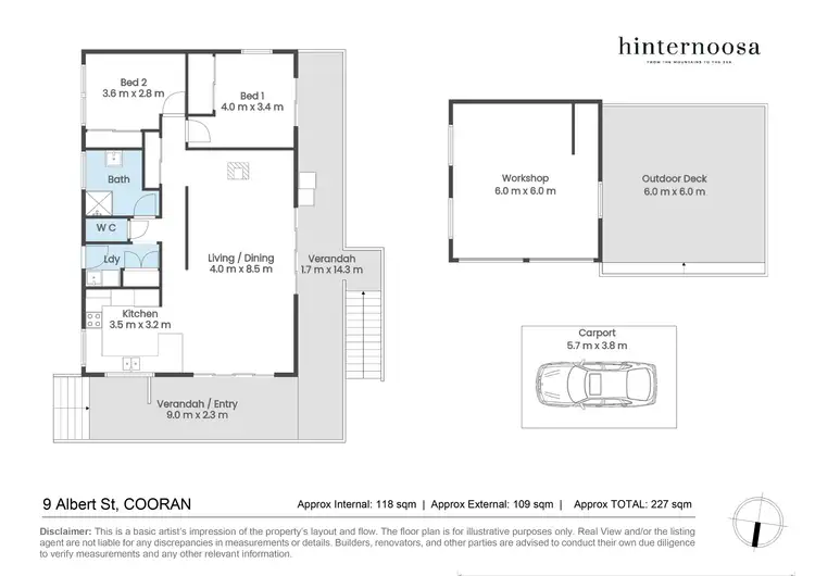 Floorplan of Homely house listing, 9 Albert Street, Cooran QLD 4569