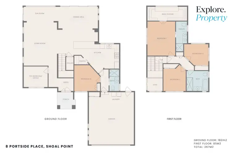 Floorplan of Homely house listing, 8 Portside Place, Shoal Point QLD 4750