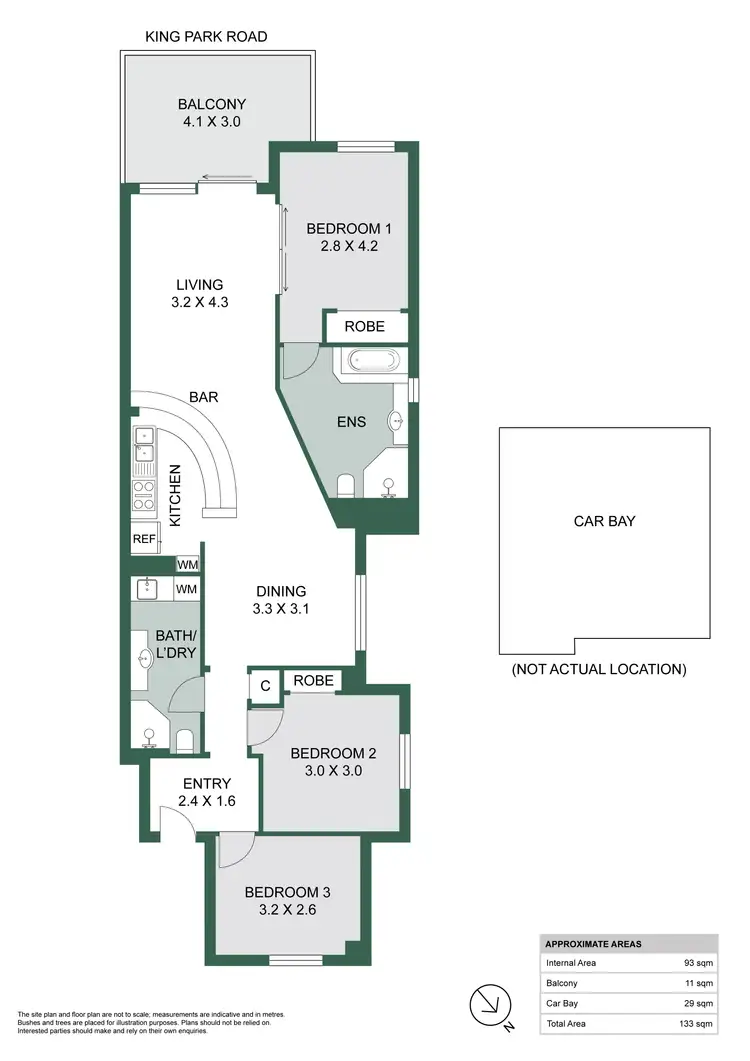 Floorplan of Homely apartment listing, 29/16 Kings Park Road, West Perth WA 6005