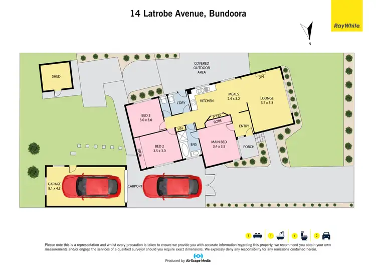 Floorplan of Homely house listing, 14 Latrobe Avenue, Bundoora VIC 3083