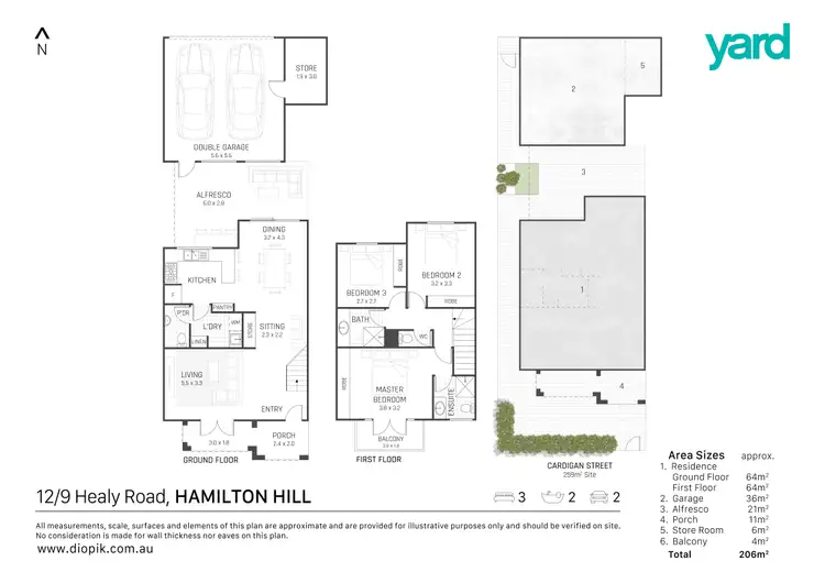 Floorplan of Homely townhouse listing, 12/9 Healy Road, Hamilton Hill WA 6163