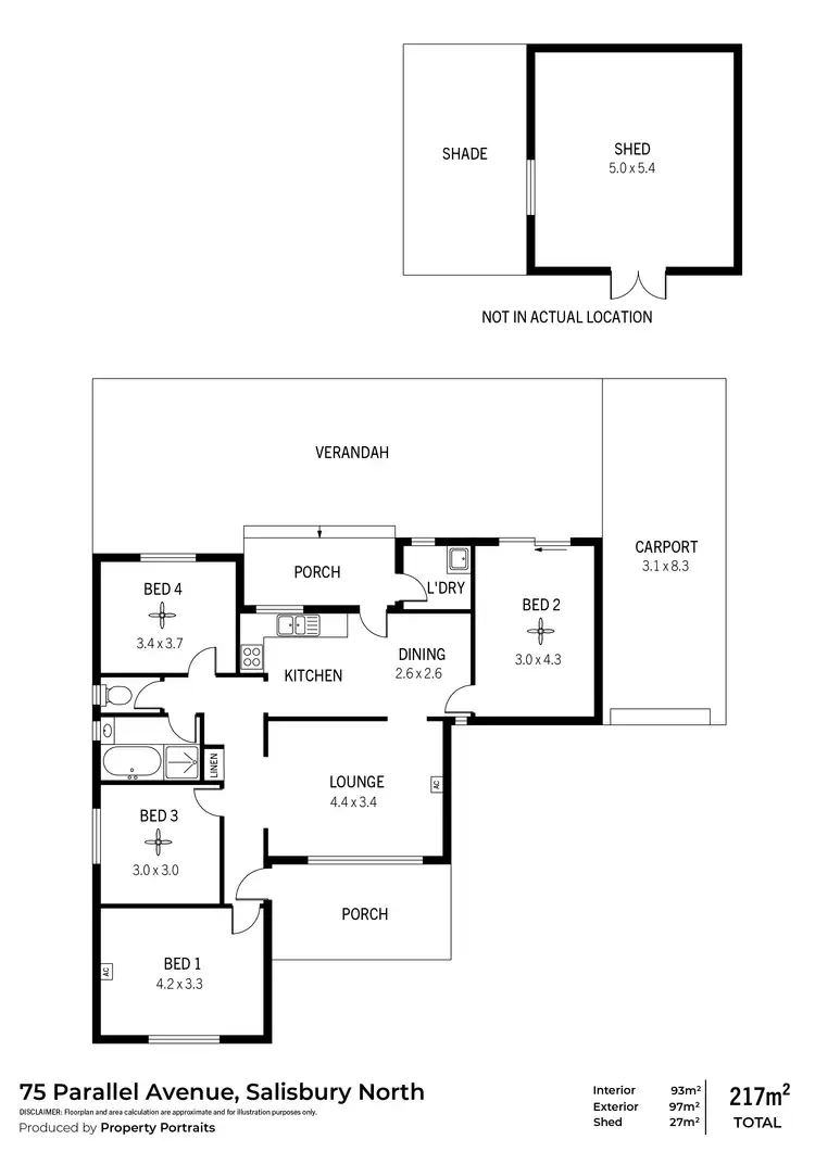 Floorplan of Homely house listing, 75 Parallel Avenue, Salisbury North SA 5108