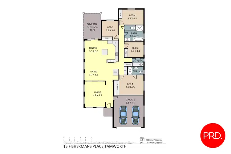 Floorplan of Homely house listing, 15 Fishermans Place, Tamworth NSW 2340
