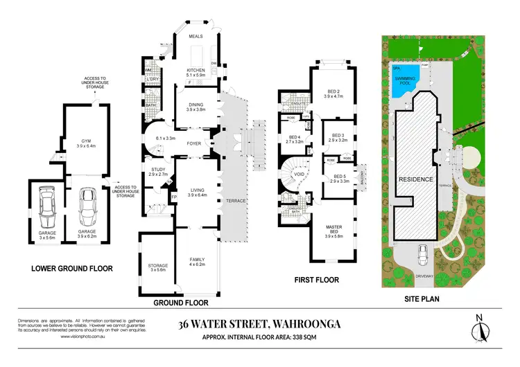 Floorplan of Homely house listing, 36 Water Street, Wahroonga NSW 2076