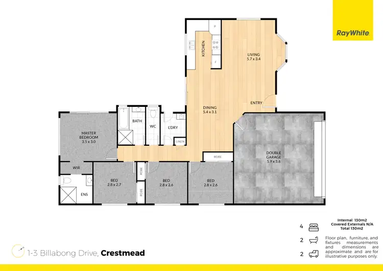 Floorplan of Homely house listing, 1-3 Billabong Drive, Crestmead QLD 4132