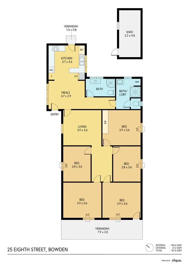 Floorplan of Homely house listing, 25 Eighth Street, Bowden SA 5007