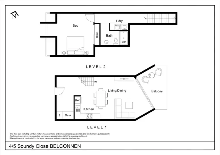 Floorplan of Homely apartment listing, 4/5 Soundy Close, Belconnen ACT 2617