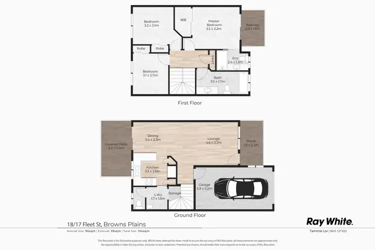 Floorplan of Homely townhouse listing, 18/17 Fleet Street, Browns Plains QLD 4118