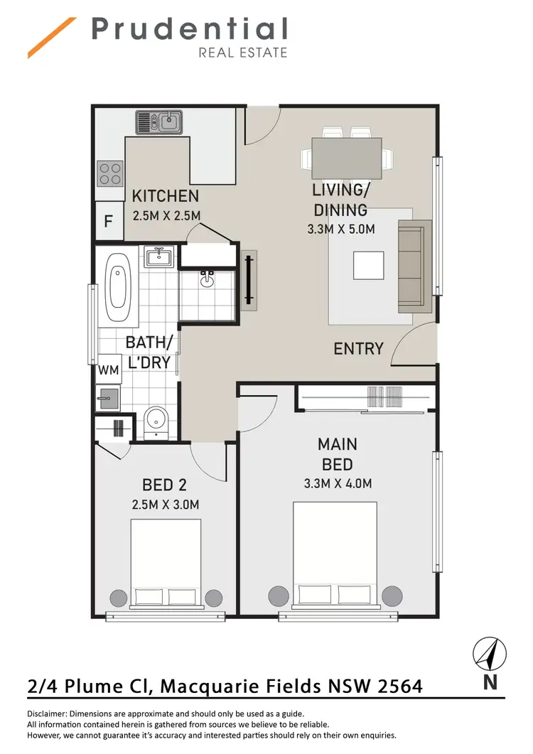 Floorplan of Homely house listing, 2/4 Plume Close, Macquarie Fields NSW 2564