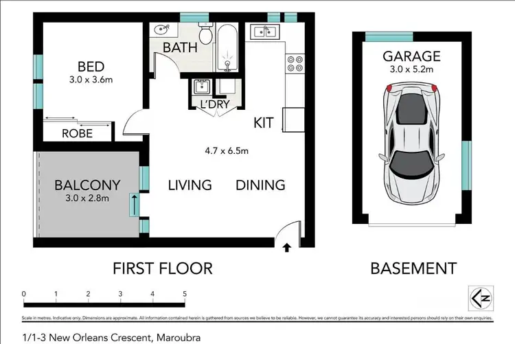 Floorplan of Homely apartment listing, 1/1-3 New Orleans Crescent, Maroubra NSW 2035