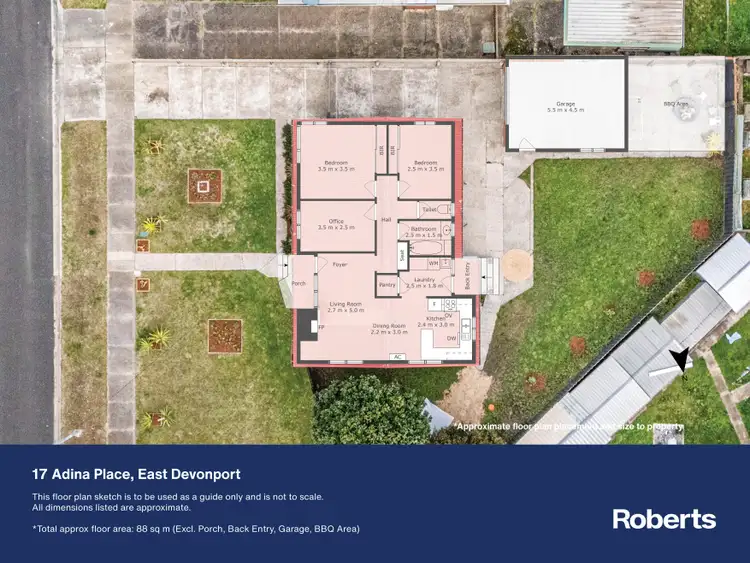 Floorplan of Homely house listing, 17 Adina Place, East Devonport TAS 7310