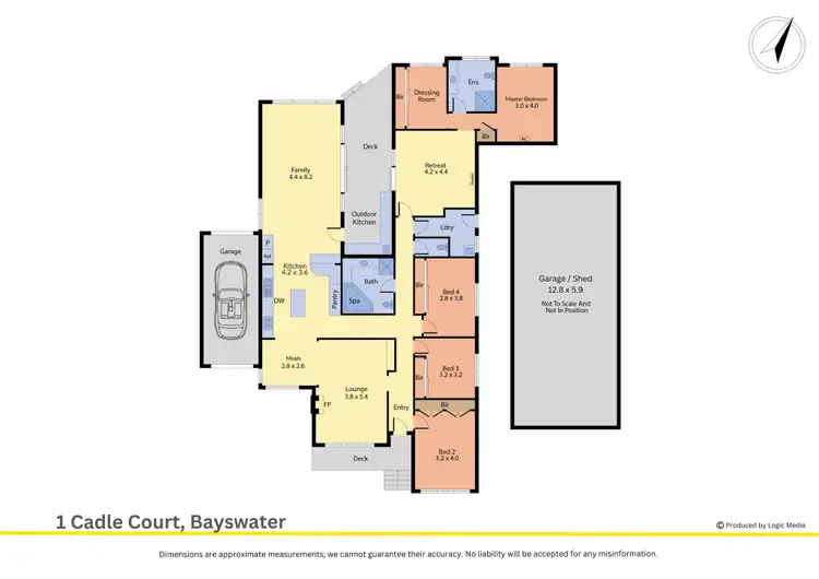 Floorplan of Homely house listing, 1 Cadle Court, Bayswater VIC 3153