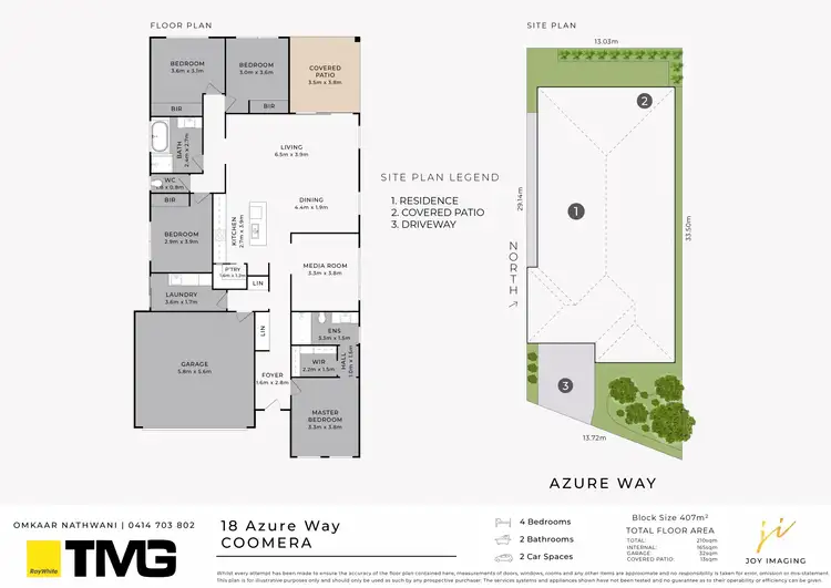Floorplan of Homely house listing, 18 Azure Way, Coomera QLD 4209