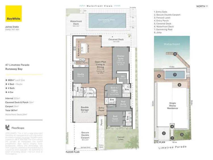 Floorplan of Homely house listing, 47 Limetree Parade, Runaway Bay QLD 4216