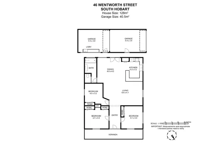 Floorplan of Homely house listing, 46 Wentworth Street, South Hobart TAS 7004