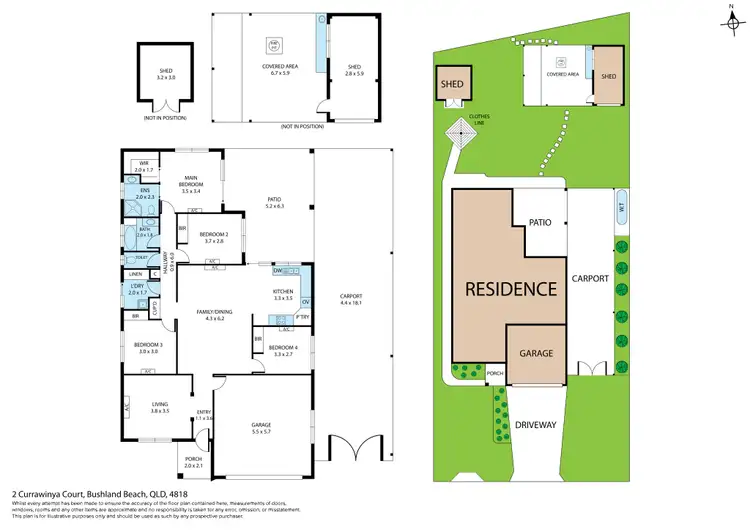 Floorplan of Homely house listing, 2 Currawinya Court, Bushland Beach QLD 4818