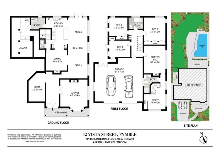 Floorplan of Homely house listing, 12 Vista Street, Pymble NSW 2073