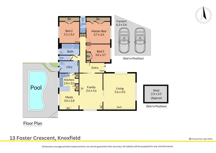 Floorplan of Homely house listing, 13 Foster Crescent, Knoxfield VIC 3180