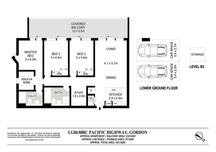 Floorplan of Homely apartment listing, LG06/888C Pacific Highway, Gordon NSW 2072