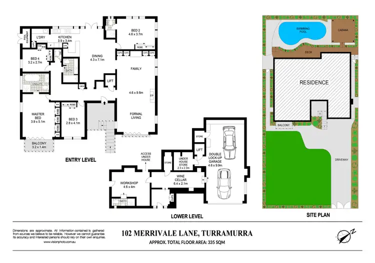 Floorplan of Homely house listing, 102 Merrivale Lane, Turramurra NSW 2074