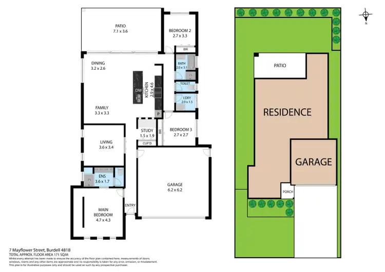 Floorplan of Homely house listing, 7 Mayflower Street, Burdell QLD 4818