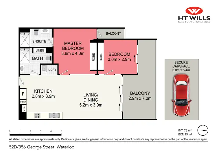 Floorplan of Homely apartment listing, 52D/356-368 George Street, Waterloo NSW 2017