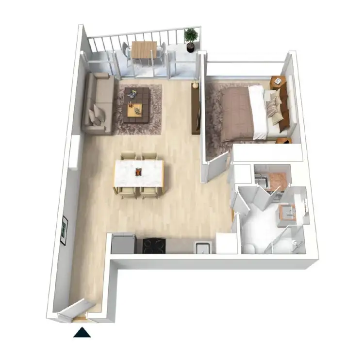 Floorplan of Homely apartment listing, 912/8 Mccrae St, Docklands VIC 3008